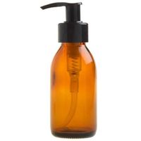 Essentially Natural Amber Glass Bottle with Pump Dispenser